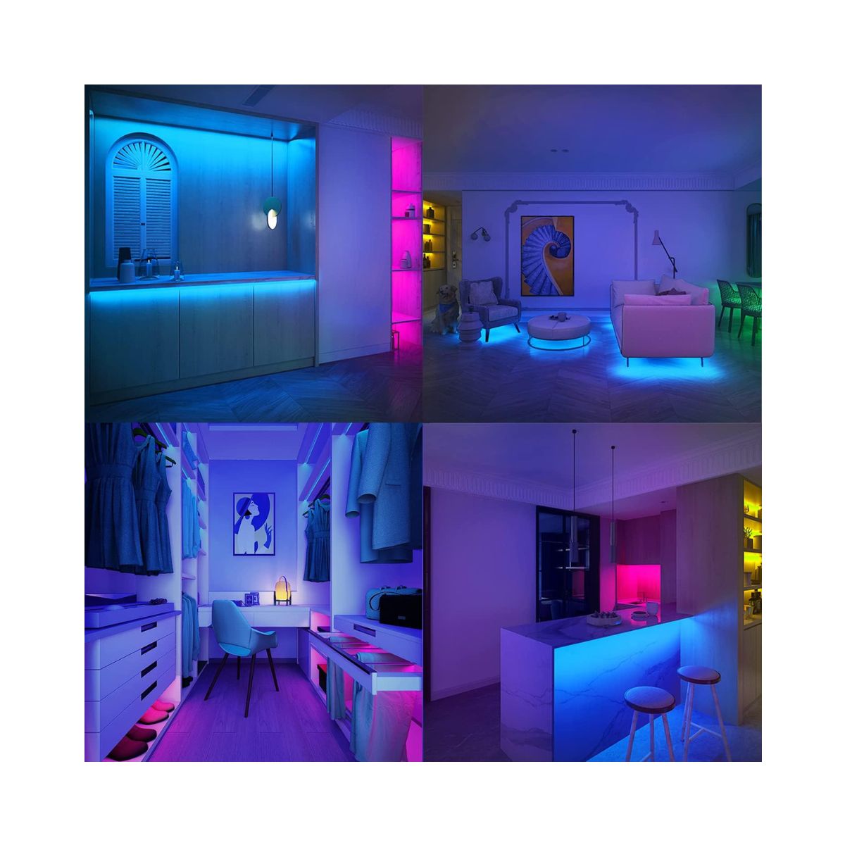 Tiras de luces RGB, Decoración Moderna 5 Metros